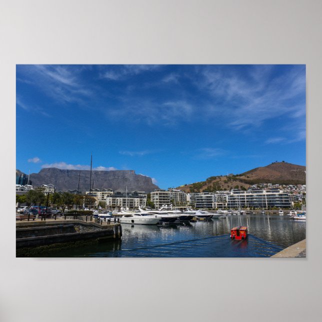Cape Town Waterfront South Afrika SA Architecture Poster (Framsidan)