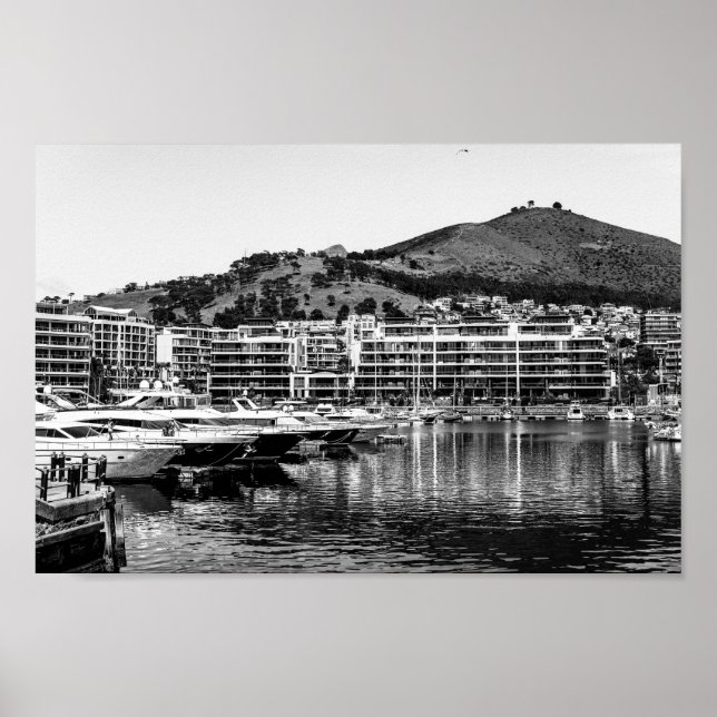 Cape Town Waterfront South Afrika SA Architecture Poster (Framsidan)