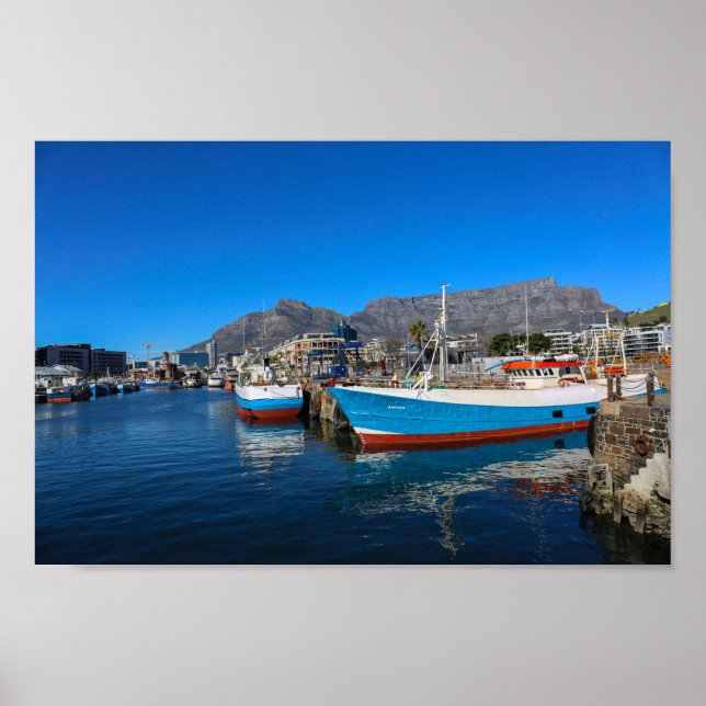 Cape Town Waterfront South Afrika SA Architecture Poster (Framsidan)