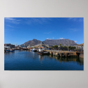 Cape Town Waterfront Sydafrika SA Arkitektur Poster