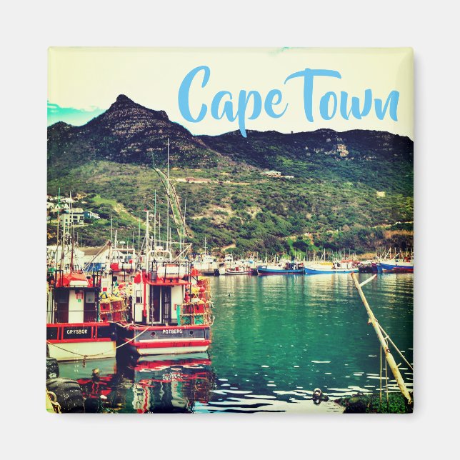 Cape Town ZA South Afrika Harbor Magnet (Framsidan)