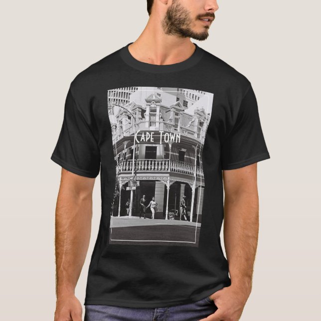 Cape Town ZA South Afrika Long Street T Shirt (Framsida)