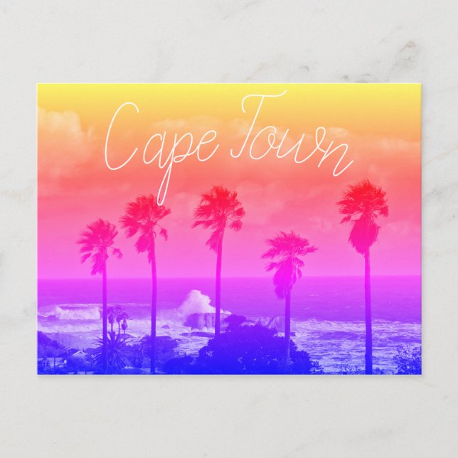Cape Town ZA South Afrika Ocean Panorama Vykort (Framsida)