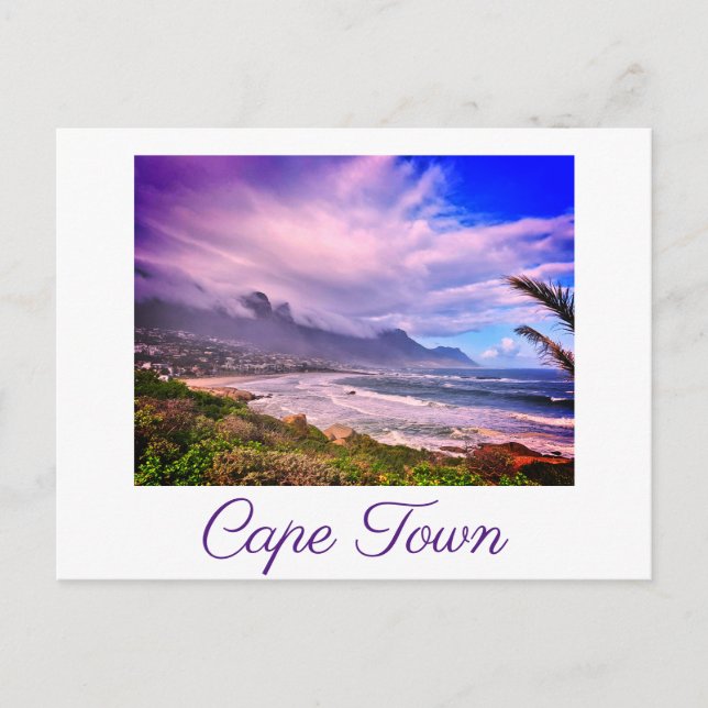 Cape Town ZA South Afrika Ocean Panorama Vykort (Framsida)