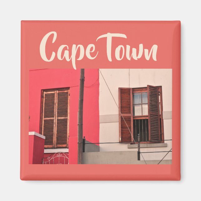 Cape Town ZA South Afrika Wall Window Magnet (Framsidan)