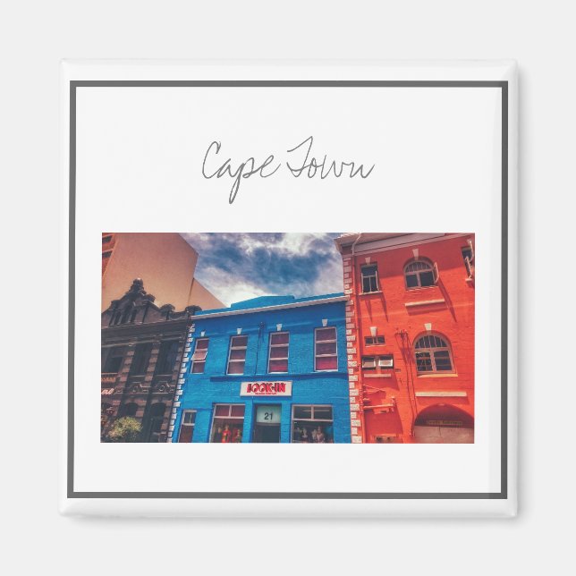 Cape Town ZA Sydafrika Byggnader Magnet (Framsidan)