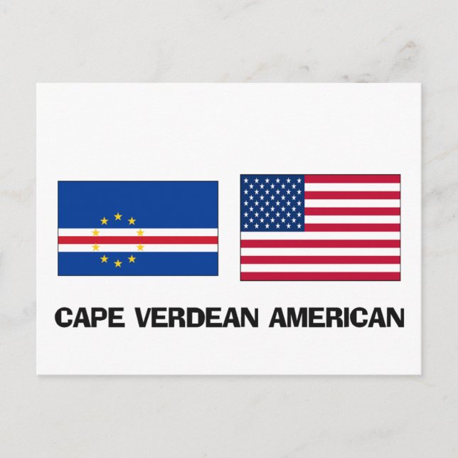 Cape Verdean American Vykort (Framsida)