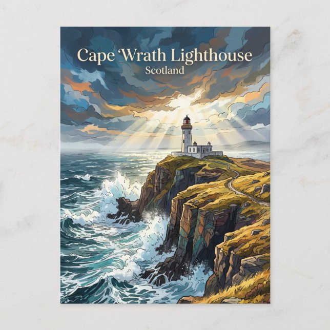 Cape Wrath Skottland Vykort (Framsida)