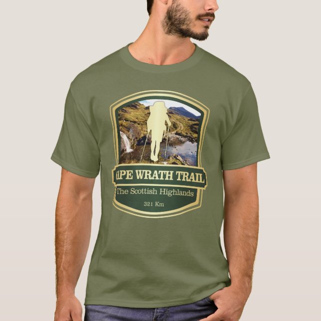 Cape Wrath Trail (B) T Shirt (Framsida)