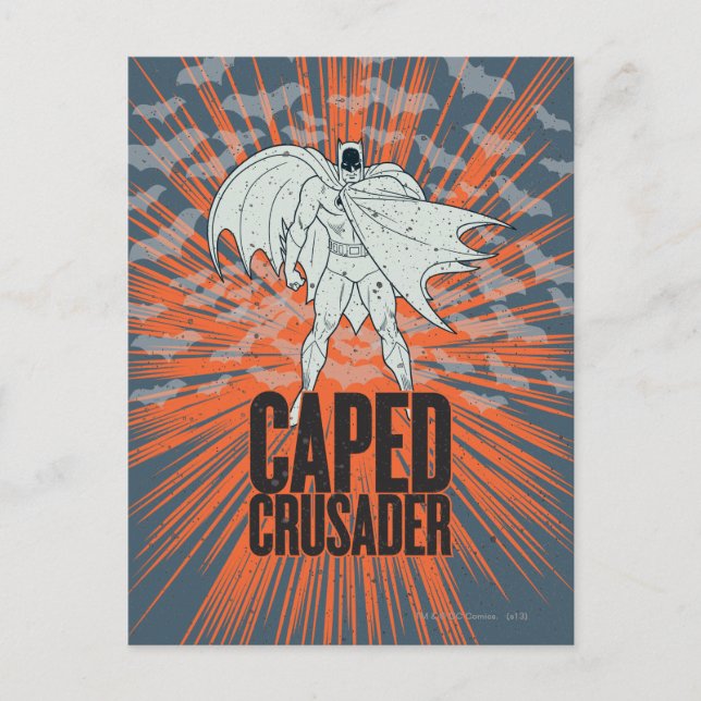 Caped Crusader Graphic Vykort (Framsida)