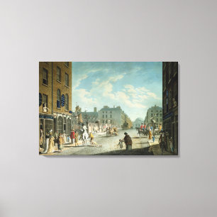 Capel Street with the Royal Exchange, Dublin, 1800 Canvastryck