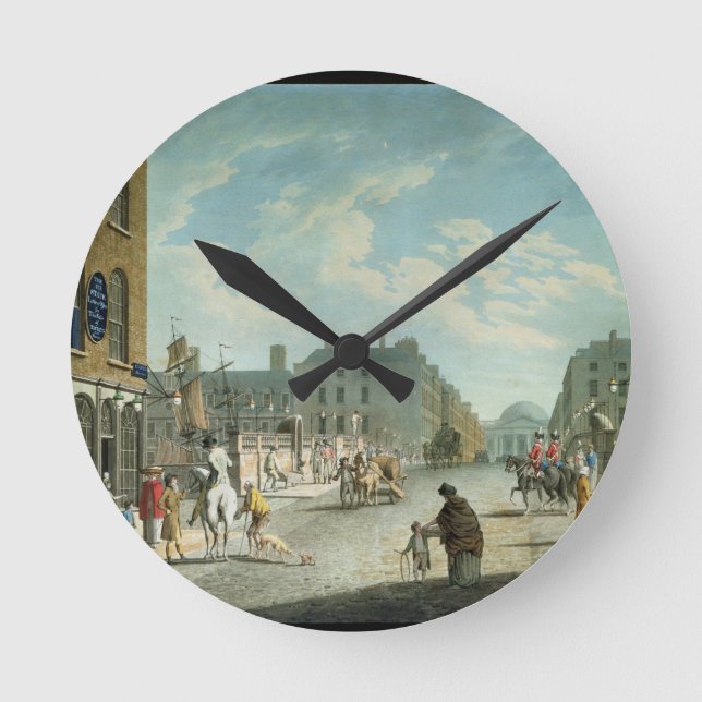 Capelgata med det kungliga utbytet, Dublin, 1800 Rund Klocka (Framsida)