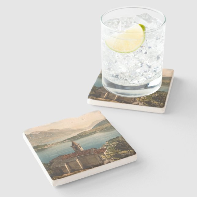 Capello St Angelo, sjö Como, Lombardy, italien Stenunderlägg (Sidan)