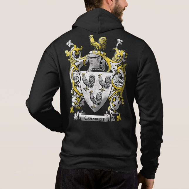 Capenhurst Jackar om Arm Manar Hoodie T Shirt (Baksida)
