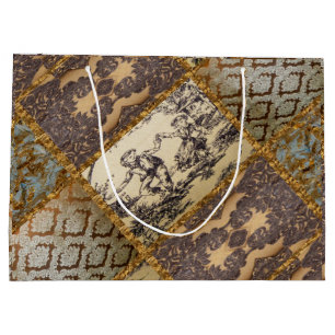 Capetiansk Elegant Quilt 15 Gamla Vintagens Fransk