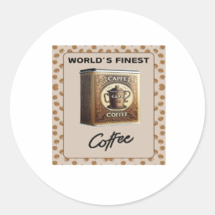Capfe Coffee Co. Old Fashioned Coffee Tin Runt Klistermärke