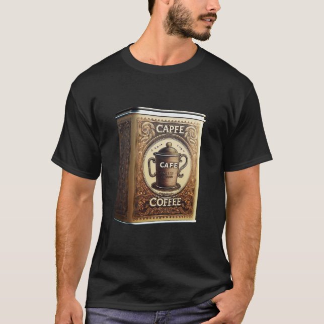 Capfe Coffee Co. Old Fashioned Coffee Tin T Shirt (Framsida)