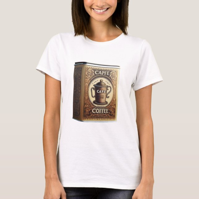 Capfe Coffee Co. Old Fashioned Coffee Tin T Shirt (Framsida)