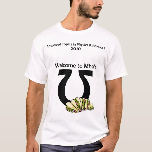 CAPhysics (svart text) T-shirt (Framsida)