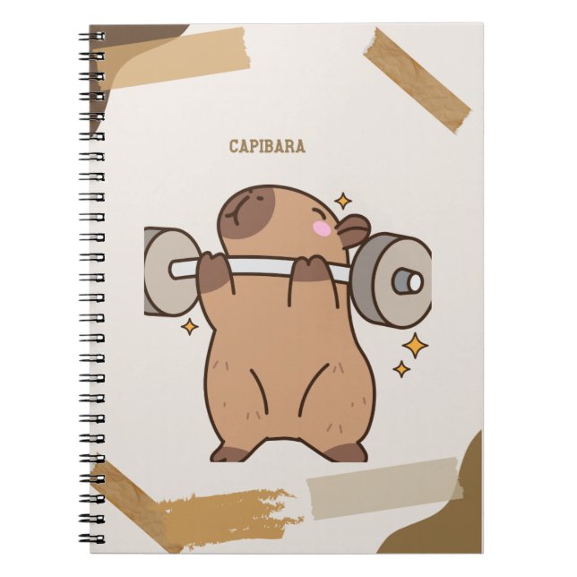  "Capibara Dreams: Libreta Única" Anteckningsbok (Framsidan)