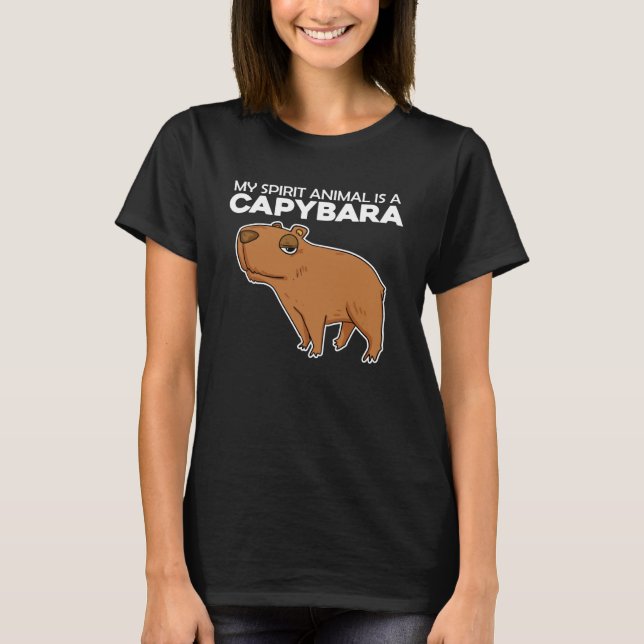 Capibara vatten gris som säger 1 t shirt (Framsida)