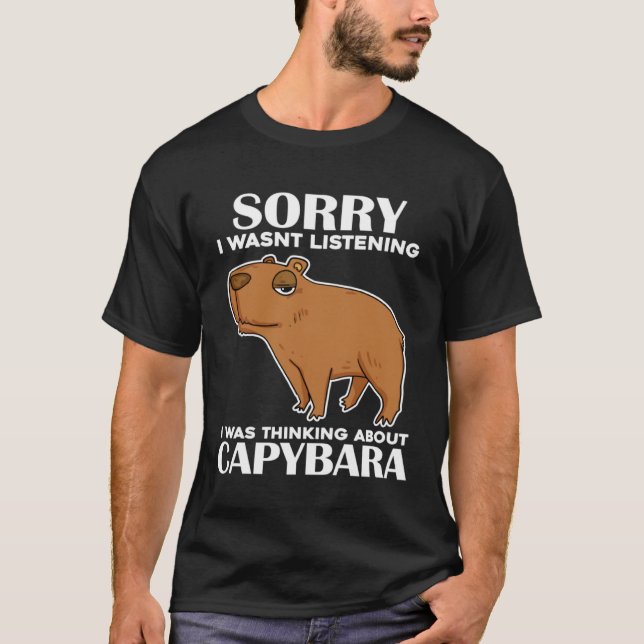 Capibara water pig saying t shirt (Framsida)