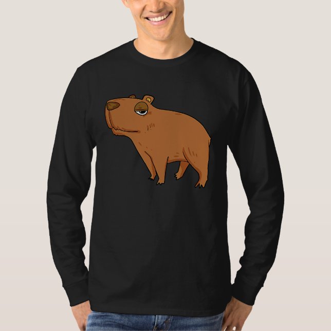 Capibara Water Pig T Shirt (Framsida)