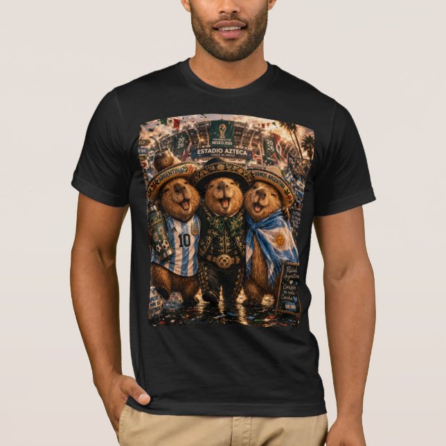Capibarras viajeros Mexico World Cup 2026 T Shirt (Framsida)