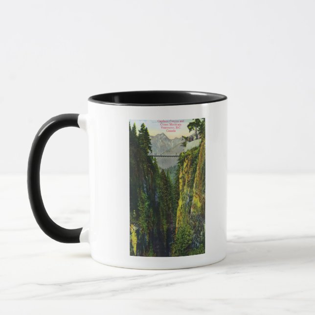 Capilano Canyon View of Krona Mountain Mugg (Vänster)