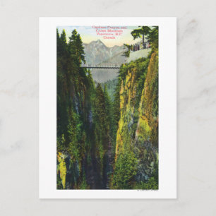 Capilano Canyon View of Krona Mountain Vykort