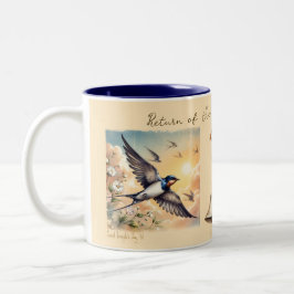 Capistrano Barn Sväljer i Golden Sunset 11 oz Två-Tonad Mugg