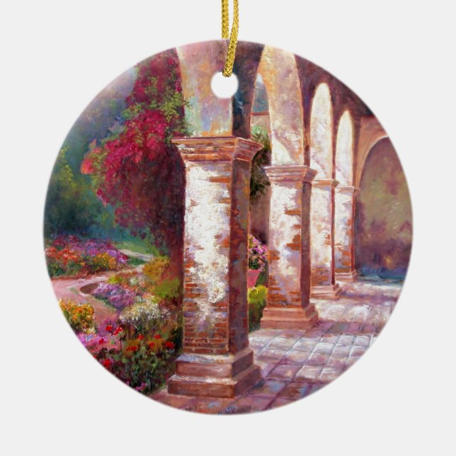 Capistrano eftermiddag julgransprydnad keramik (Framsidan)