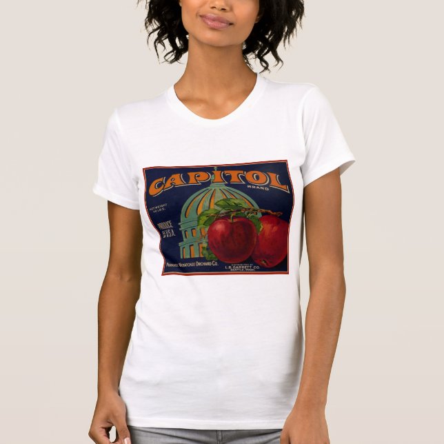 Capital Apple-etikett Sacramento T Shirt (Framsida)