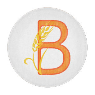 Capital brev B blommigt monogram