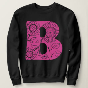 Capital brev B blommigt monogram T Shirt