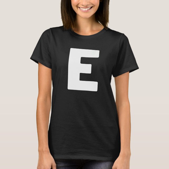 Capital Brev E Matching Group Brev Alphabet C T Shirt (Framsida)