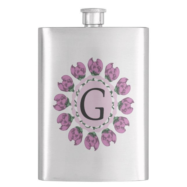 Capital brev G blommigt monogram Fickplunta (Framsidan)