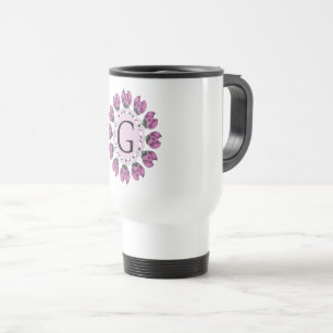 Capital brev G blommigt monogram Resemugg