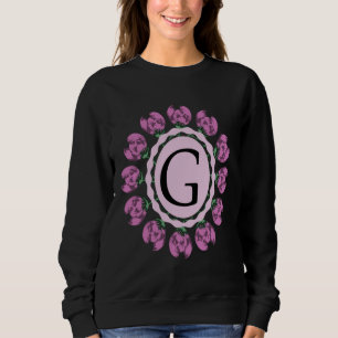 Capital brev G blommigt monogram T Shirt