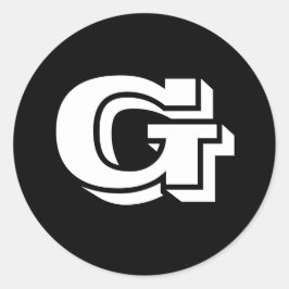 Capital Brev G Small Round Stickers av Janz Runt Klistermärke