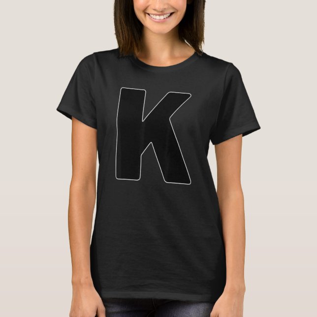 Capital Brev K Matching Group Brev Alphabet C T Shirt (Framsida)