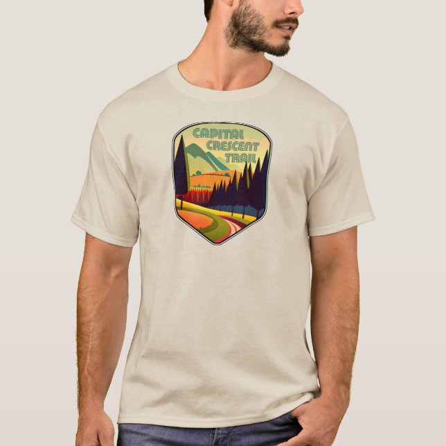 Capital Crescent Trail Colors T Shirt (Framsida)
