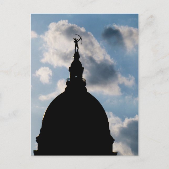 Capital Dome Topeka Kansas Vykort (Framsida)