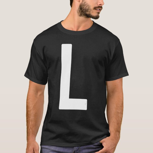Capital Letter L Monogram Norwester Font Initial A T Shirt (Framsida)