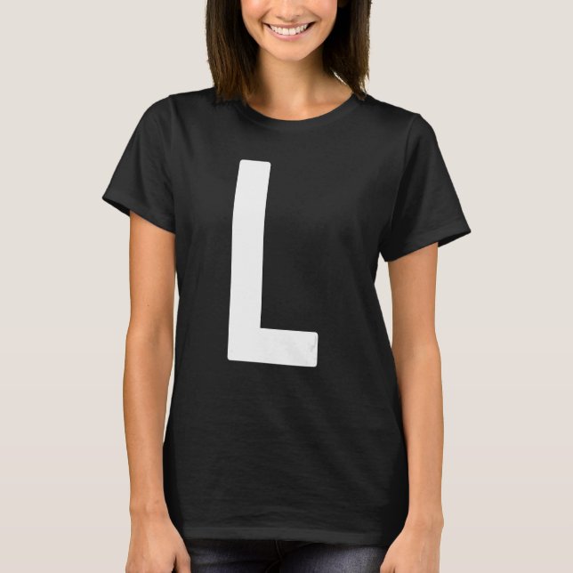 Capital Letter L Monogram Norwester Font Initial A T Shirt (Framsida)