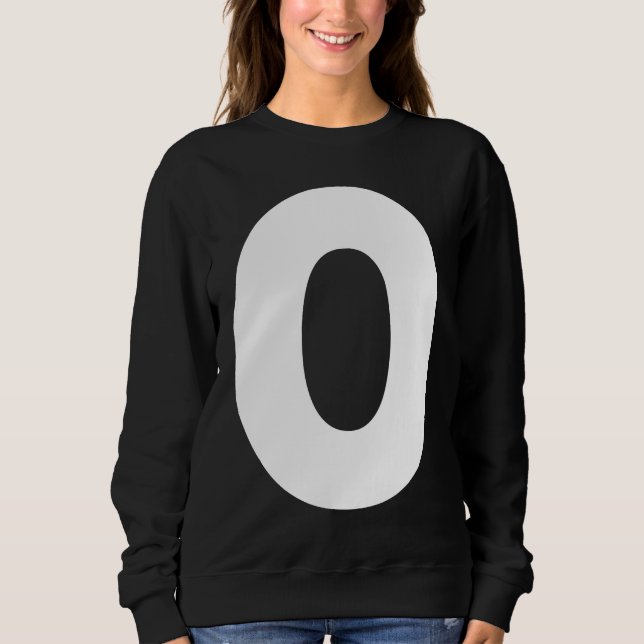 Capital O Bold Alphabet Letter Monogram Uppercase  T Shirt (Framsida)