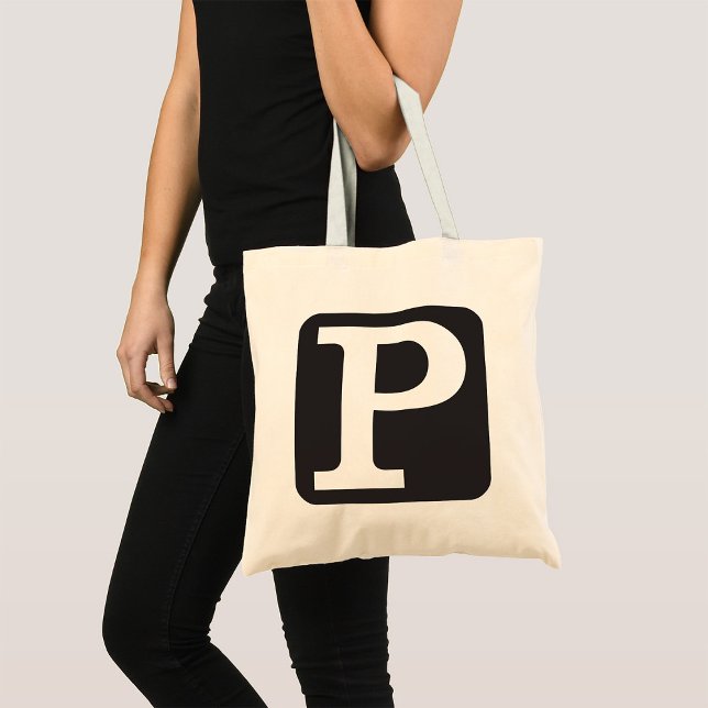 Capital P Tote Bag Tygkasse (Skapare uppladdad)