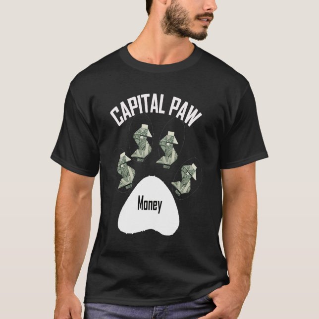 Capital Tass Hund Money T Shirt (Framsida)