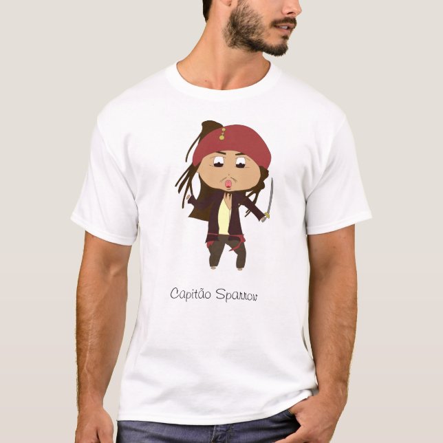 Capitão Jack Sparrow T-shirt (Framsida)