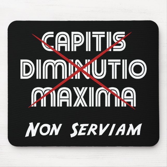 capitis diminutio maxima non serviam musmatta (Framsidan)